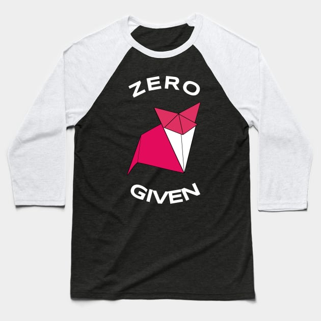 Zero Fox Given Baseball T-Shirt by aaallsmiles